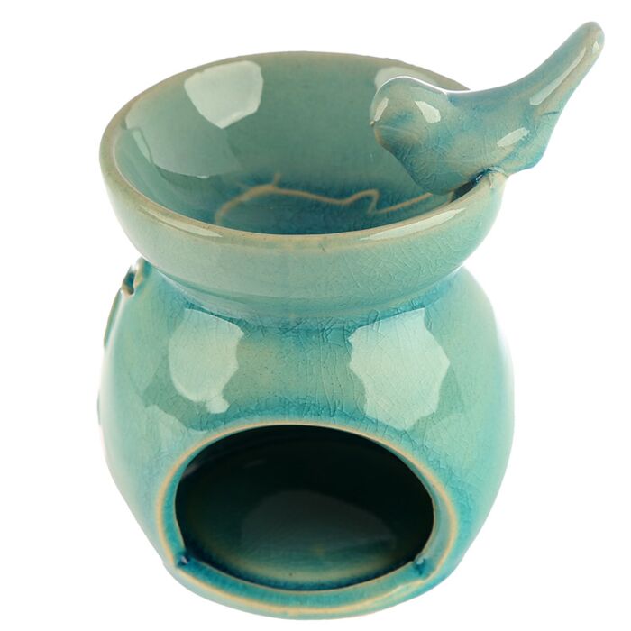 Brûleur à Huile et Fondant de Cire – Oiseau Bain Florale – Image 4