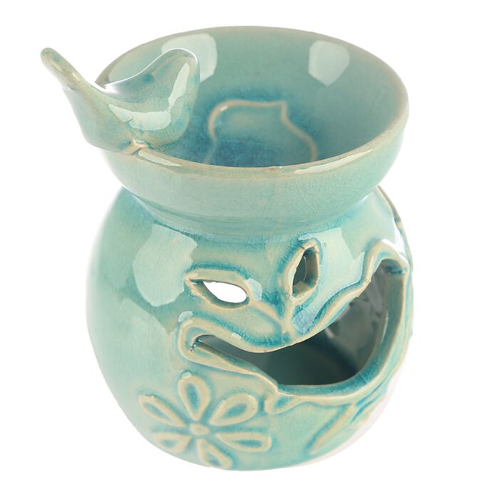 Brûleur à Huile et Fondant de Cire – Oiseau Bain Florale – Image 6